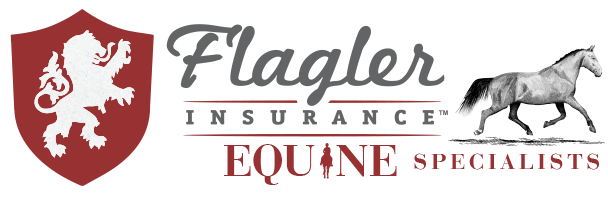 Flagler Equine logo with a horse sketch