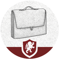 vintage briefcase icon